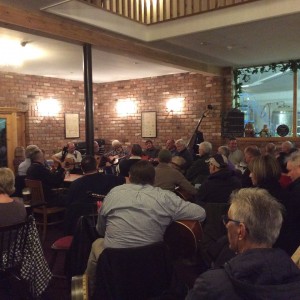 A packed room listens to The Sly Old Dogs. A big thank you to all!