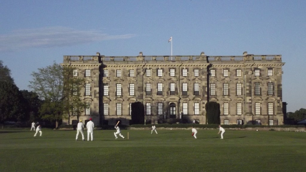 Britain's Loveliest Ground 2013: A game of cricket at Stoneleigh Abbey.
