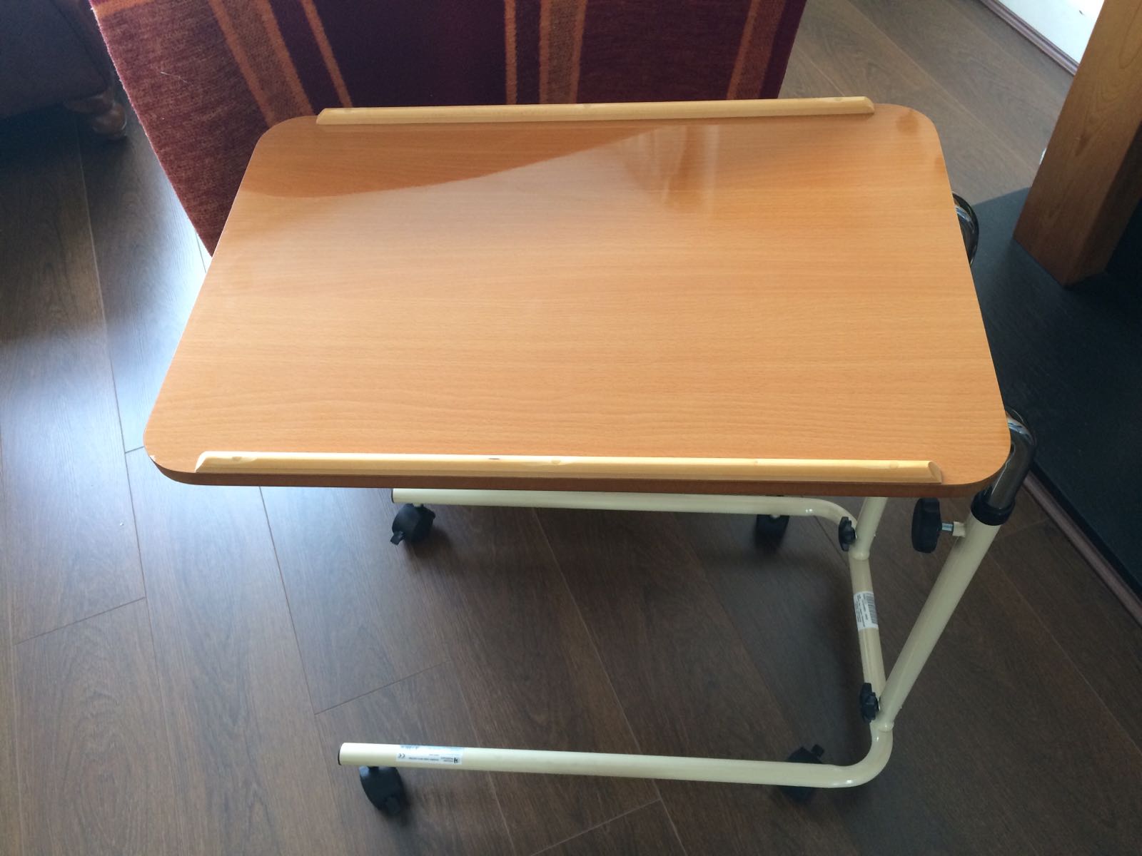 It might be just a table but it's a real handy bit of kit when you can't move from your bed!